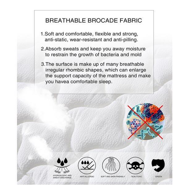 bedding King Single Size Eurotop Spring Mattress