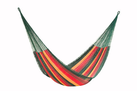 King Size Cotton Mexican Hammock in Imperial Color