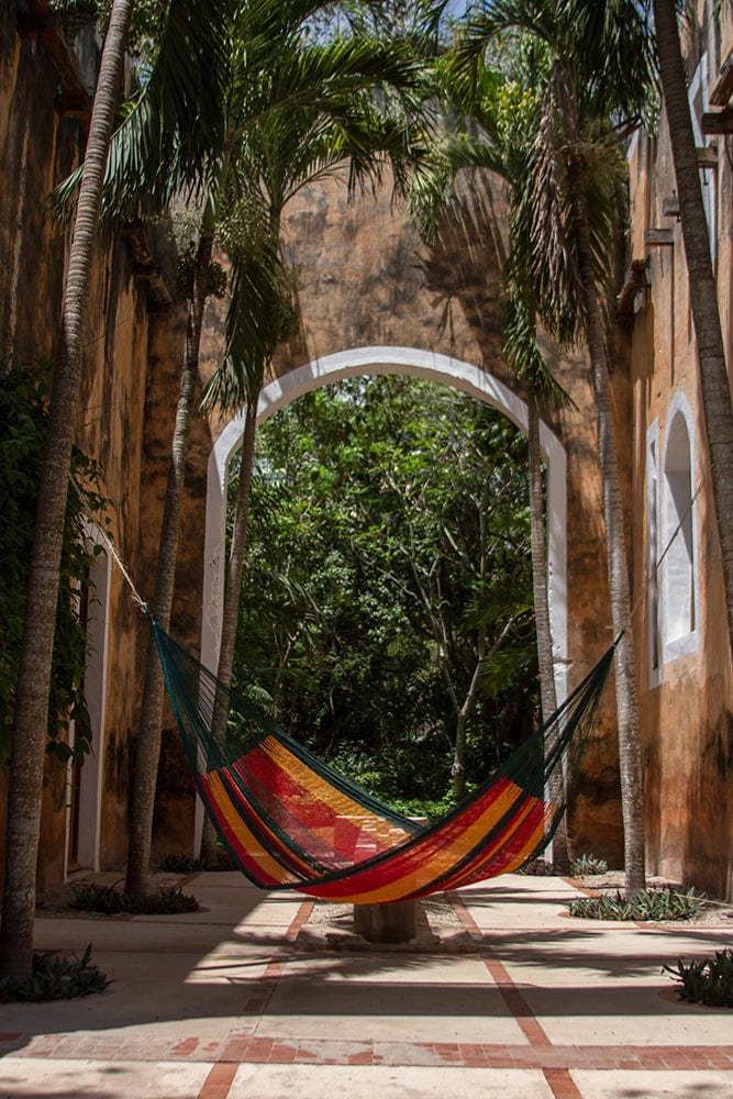 King Size Cotton Mexican Hammock in Imperial Color