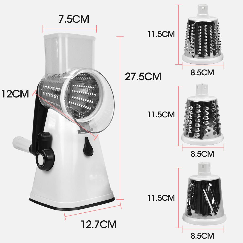 kitchen supplies Kitchen Multifunction Vegetable Food Manual Rotary Grater Chopper Slicer Cutter