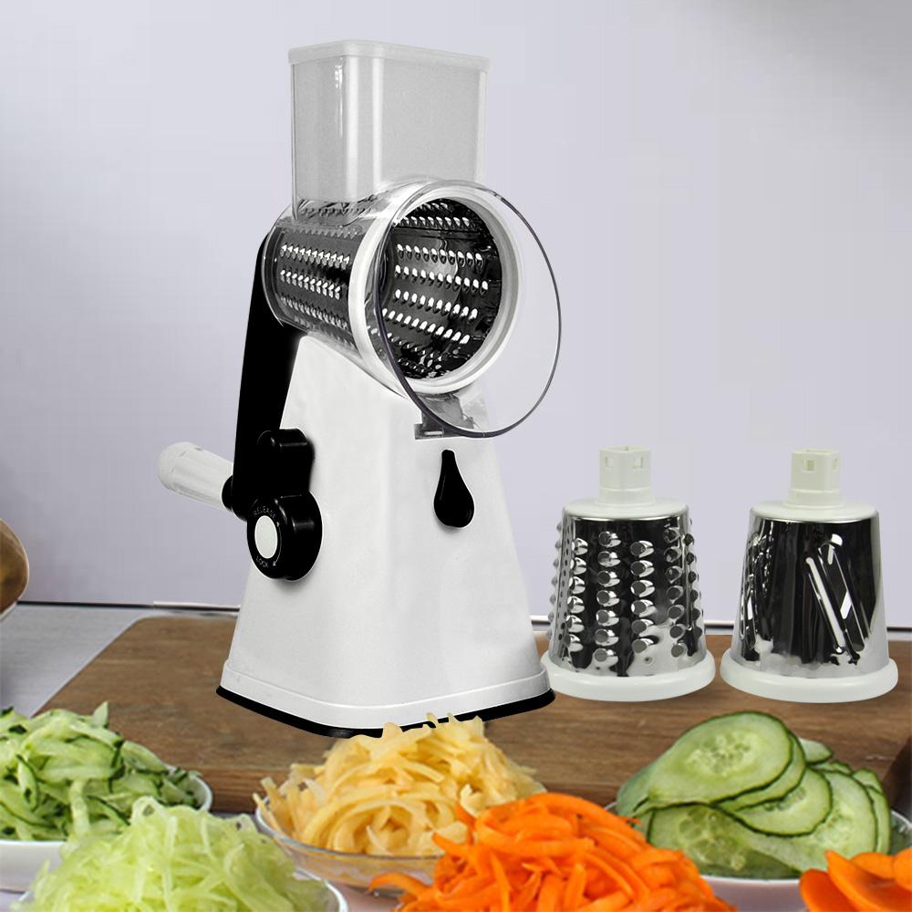 kitchen supplies Kitchen Multifunction Vegetable Food Manual Rotary Grater Chopper Slicer Cutter