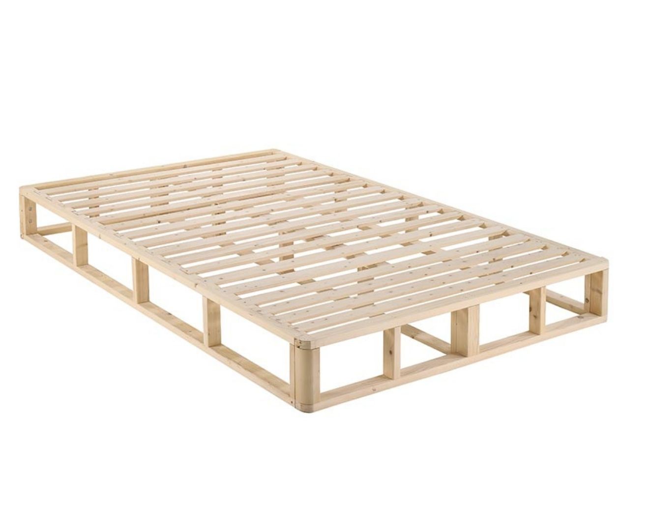 Furniture > Bedroom Kurt Wooden Platform Bed Frame Base Queen