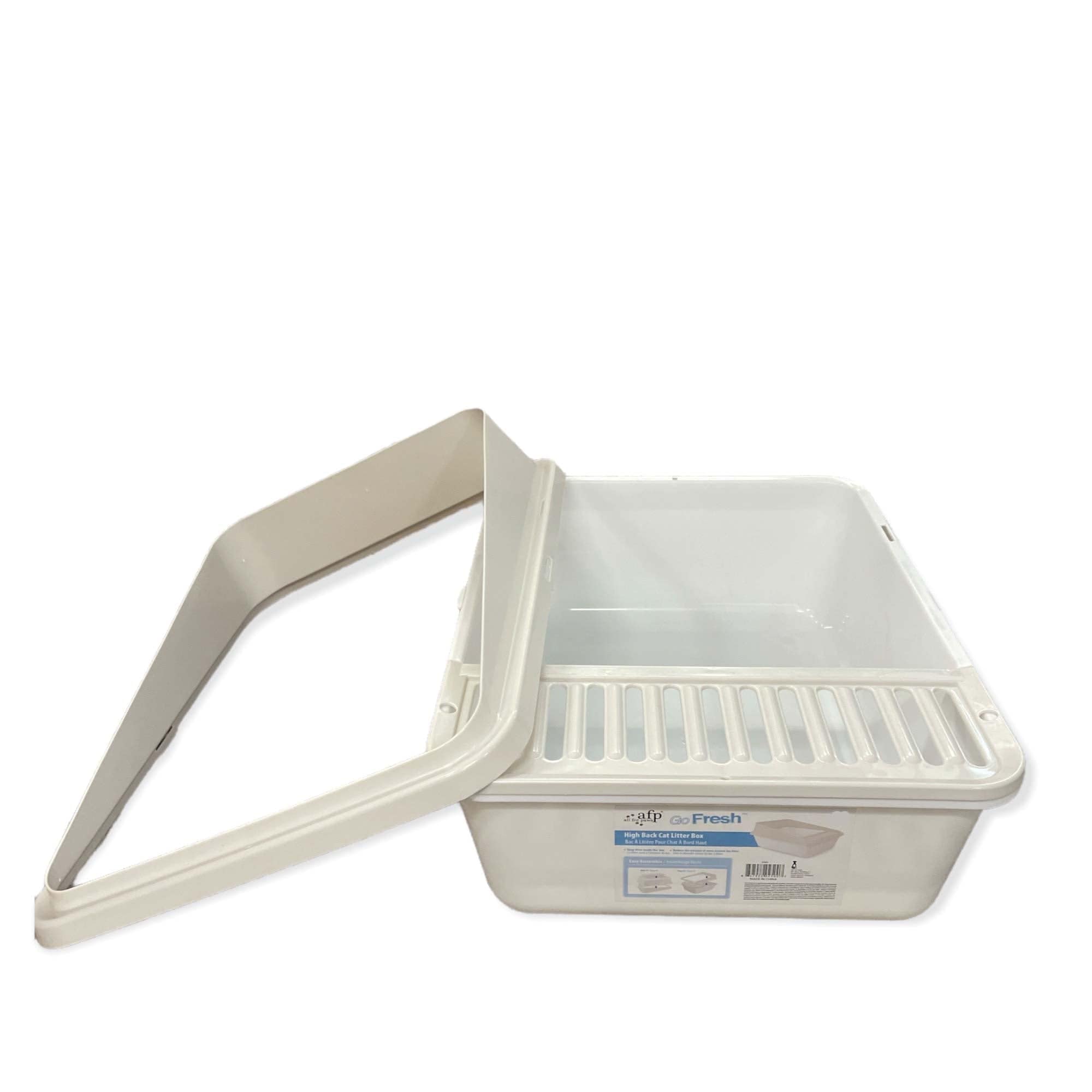 Large High Back Cat Litter Tray - Clean and Fresh