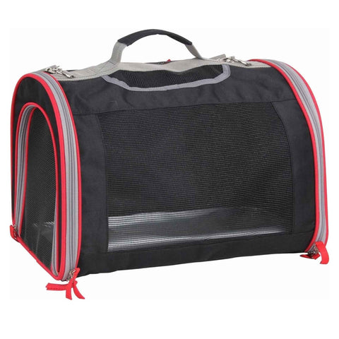Large Pet Carrier Bag for Dogs and Cats, Expandable and Portable Mesh Travel