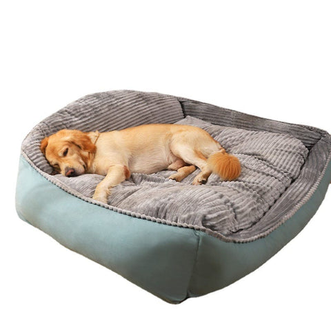 Large Pet Dog Bed Soft Warm Removable Washable High Back Mattress Puppy Mat L
