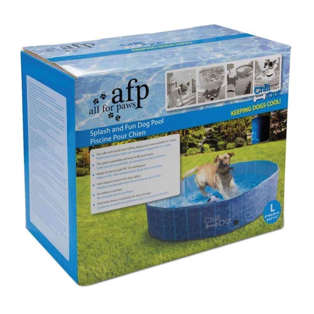 Large Plastic Dog Swimming Pool - Chill Out & Have Fun