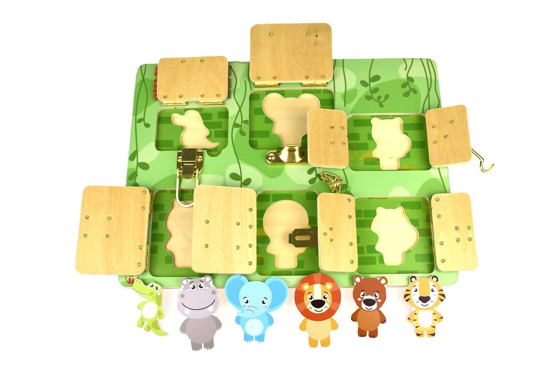 toys for infant Latches Puzzle My Funny Zoo
