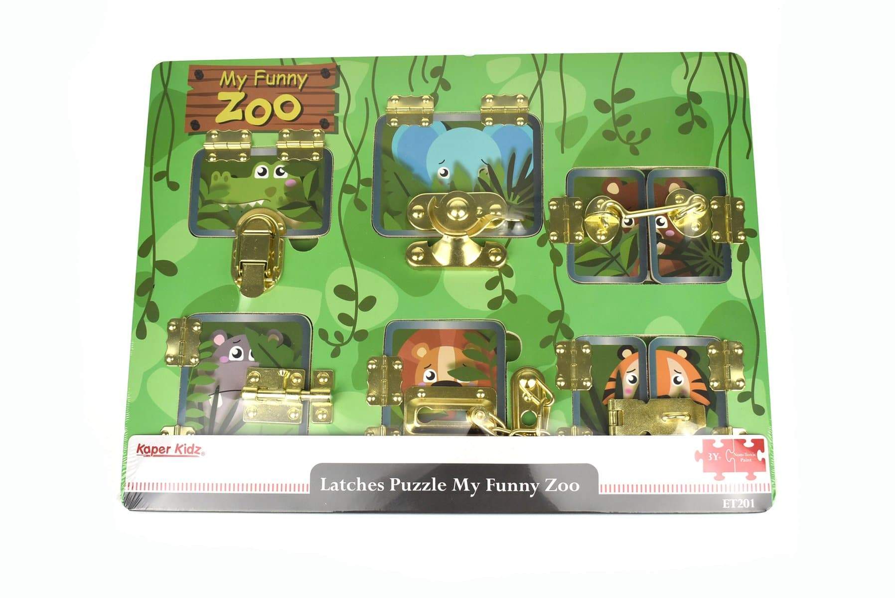 toys for infant Latches Puzzle My Funny Zoo
