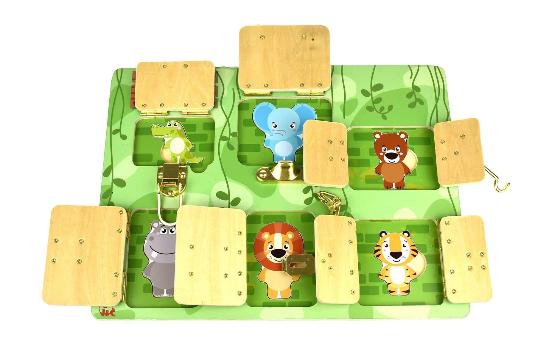 toys for infant Latches Puzzle My Funny Zoo