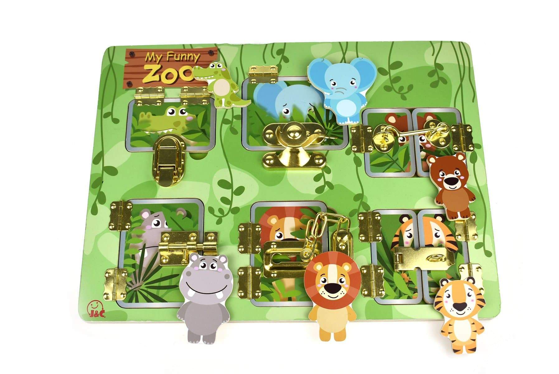 toys for infant Latches Puzzle My Funny Zoo