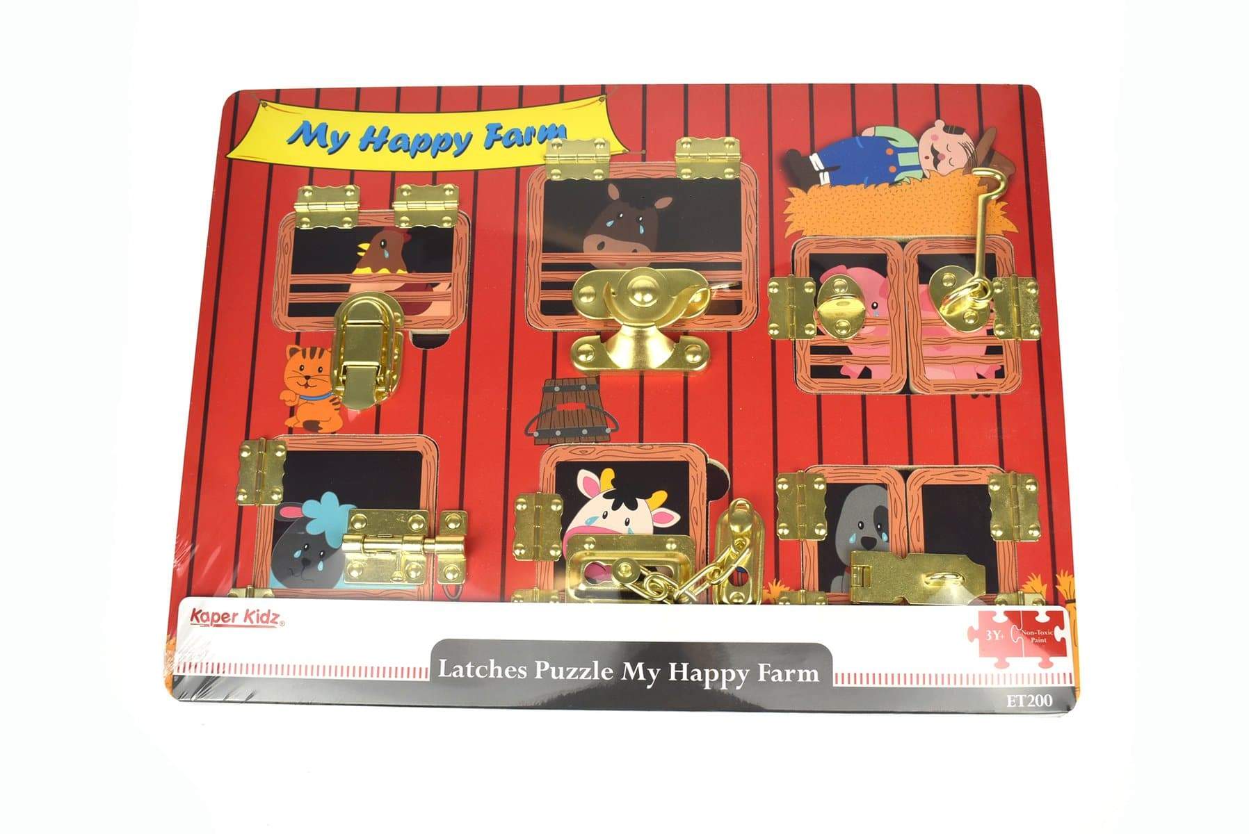 toys for infant Latches Puzzle My Happy Farm