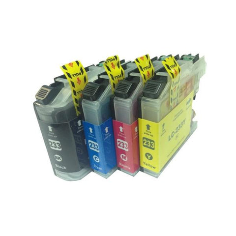 printer LC-233 Premium Inkjet Cartridge Set (4 Cartridges)