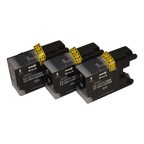 printer LC-77XXLBk Compatible Inkjet Cartridges x 3