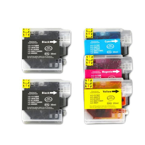 printer LC38 LC67 Compatible Inkjet Cartridge Set 5 Ink Cartridges
