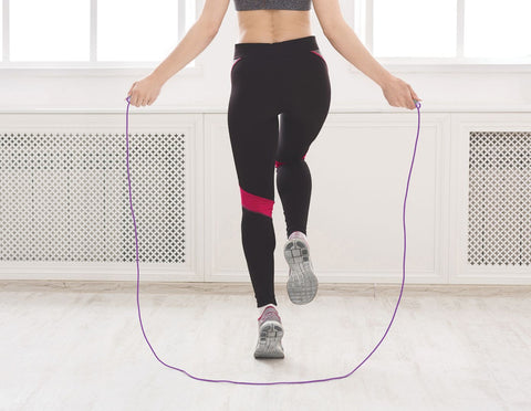 Fitness Accessories LCD Skipping Jumping Rope - Purple
