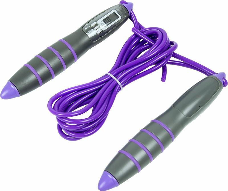 Fitness Accessories LCD Skipping Jumping Rope - Purple