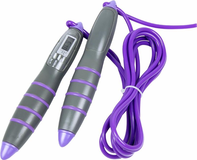Fitness Accessories LCD Skipping Jumping Rope - Purple