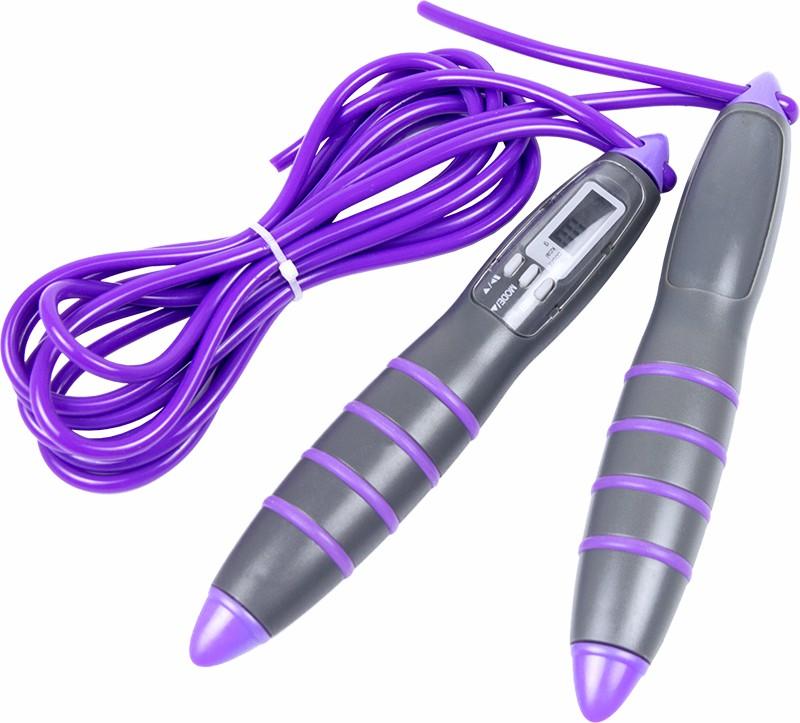 Fitness Accessories LCD Skipping Jumping Rope - Purple