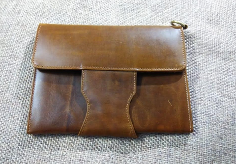 50% Leather iPad Cover - Brown