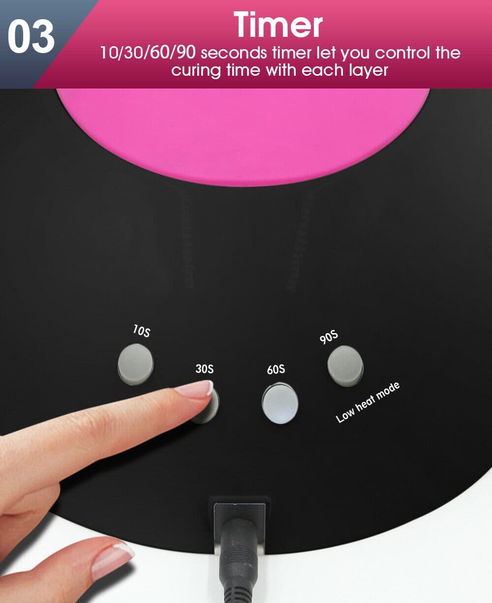 beauty products Led Nail Lamp Light Polish Dryer Manicure Black 48W