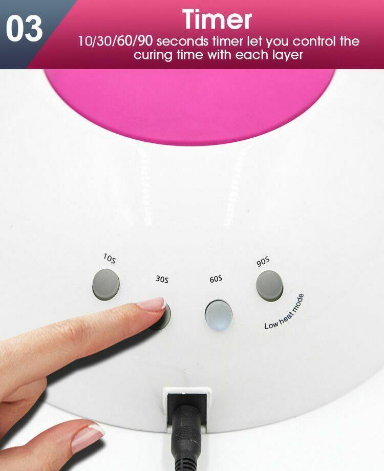 beauty products Led Nail Lamp Light Polish Dryer Manicure White 48W