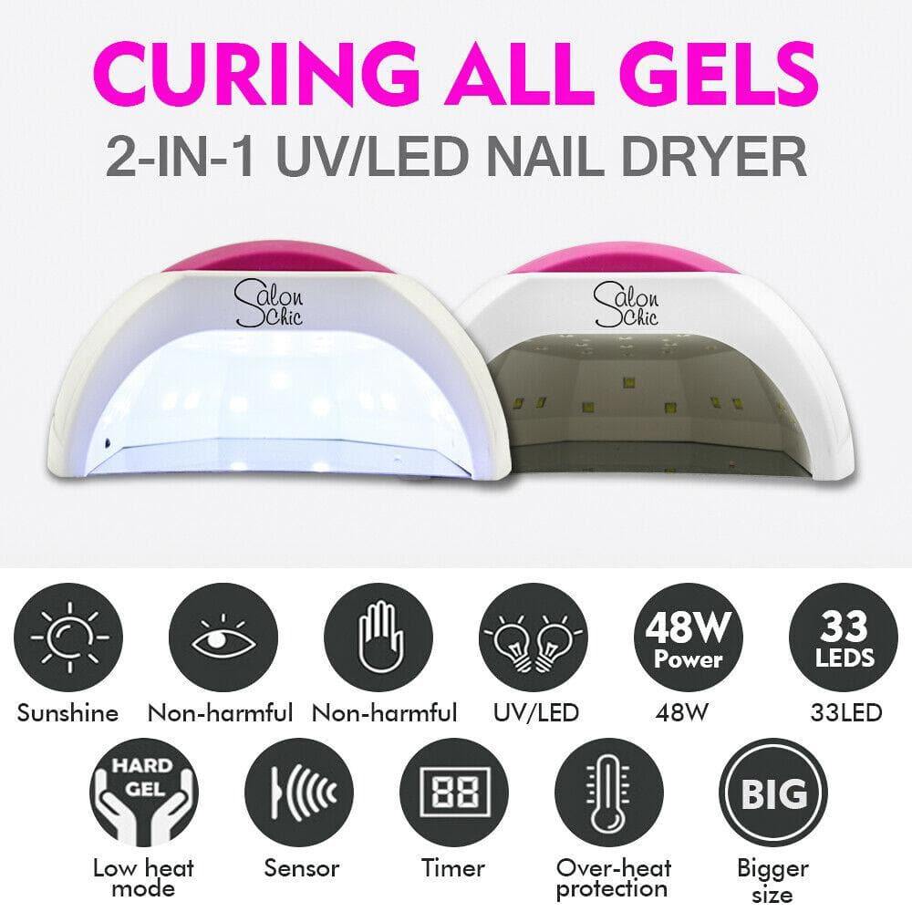 beauty products Led Nail Lamp Light Polish Dryer Manicure White 48W