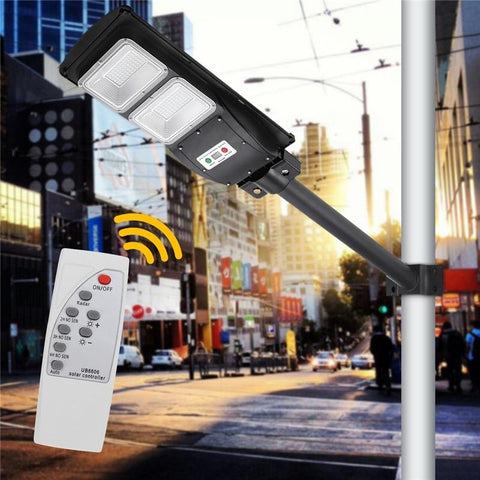 Solar Street Light LED Solar Street Light 90W Radar PIR Motion Sensor Wall Timing Lamp Remote control Waterproof