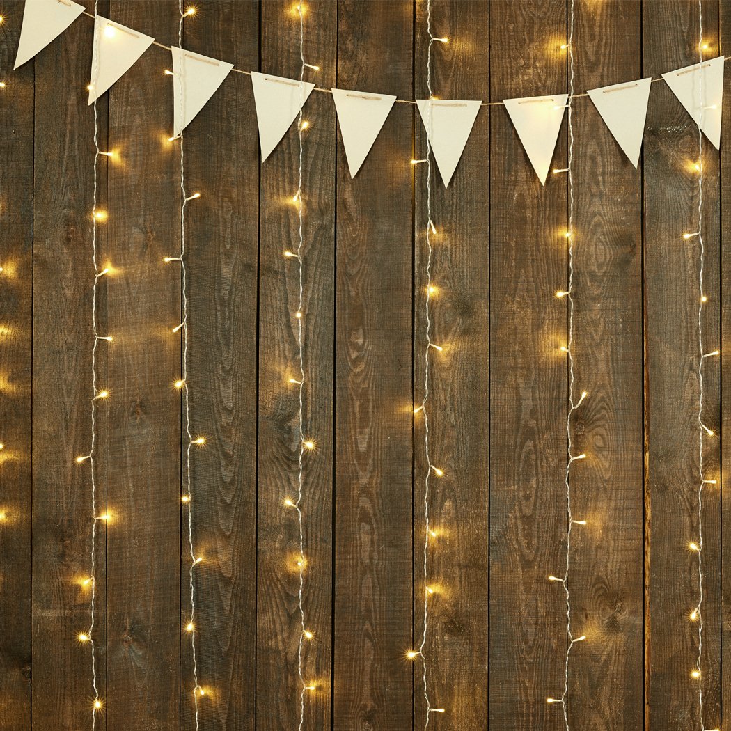 Lighting LED Warm white Curtain Fairy Lights Wedding Indoor Outdoor Xmas Garden Party Decor