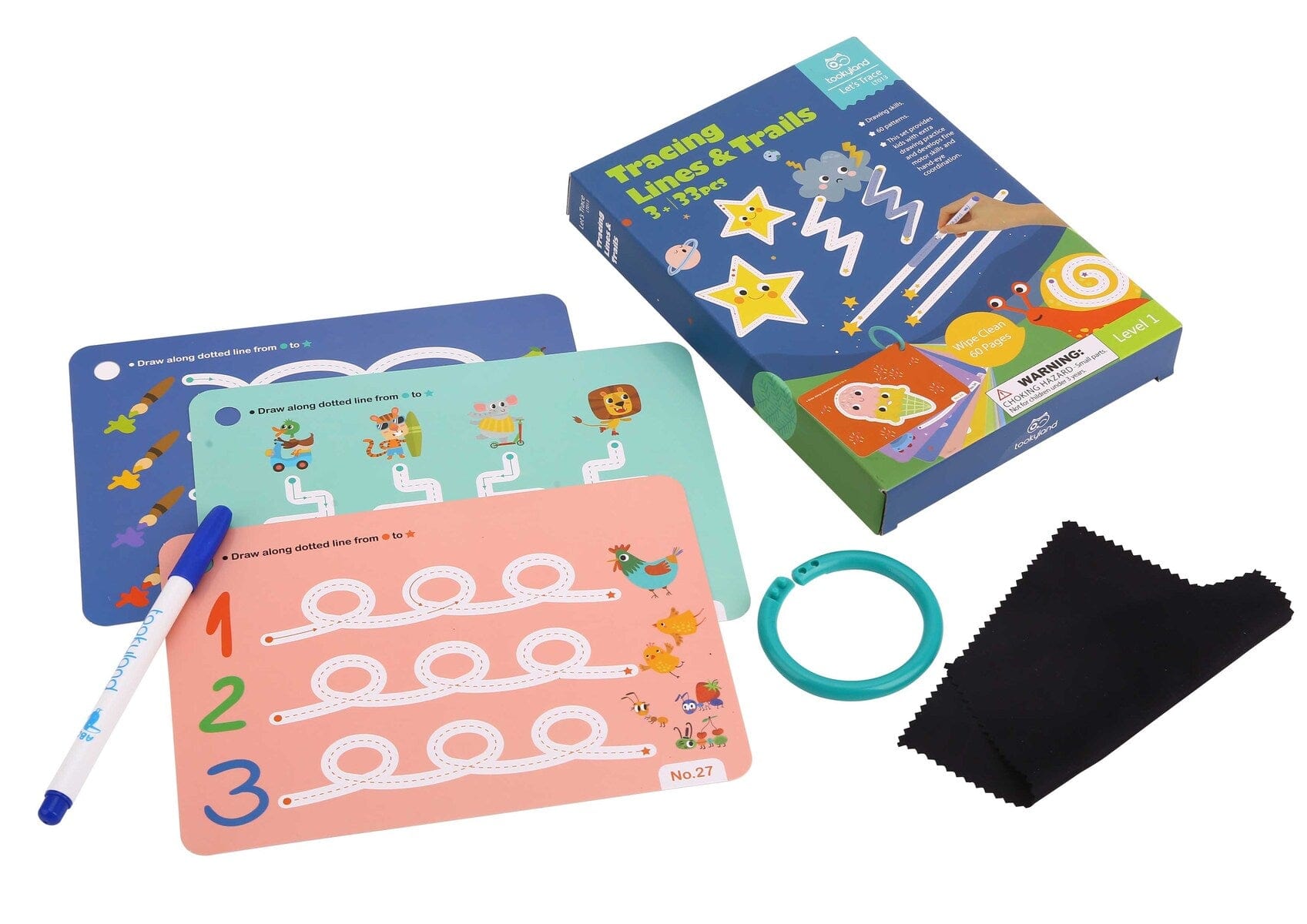 Let'S Trace-Tracing Lines&Trails Flash Cards