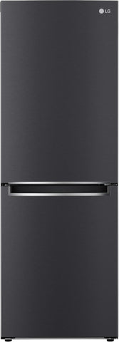 Lg 306l bottom mount fridge (matte black)