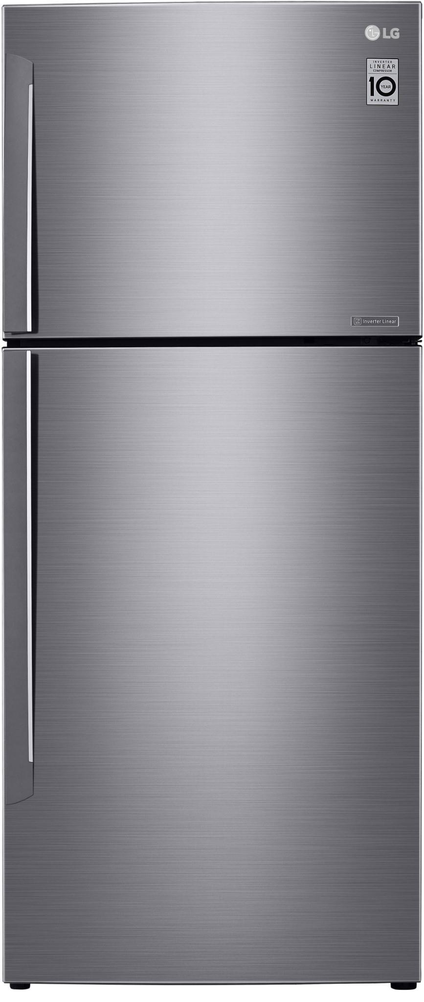 Lg 410l top mount fridge (s/steel) Simple deals