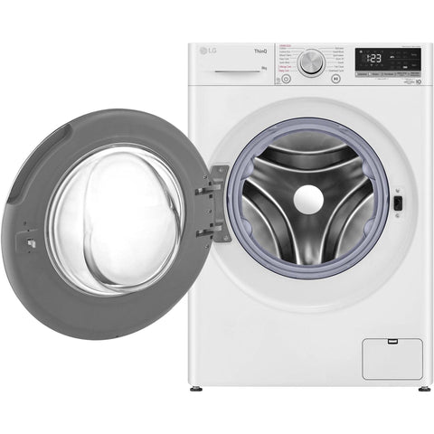 Lg 8Kg Slim Series 5 Front Load Washing Machine (White)