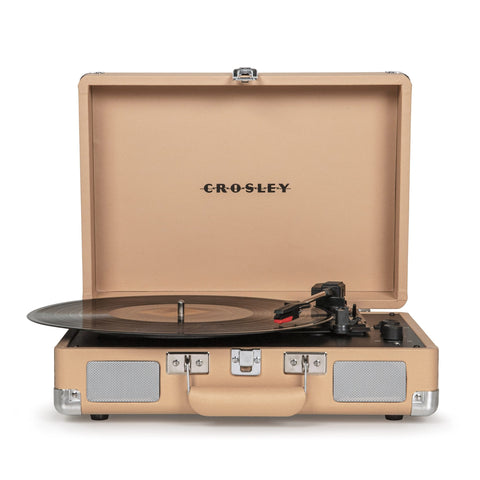 Light Tan - Bluetooth Portable Turntable