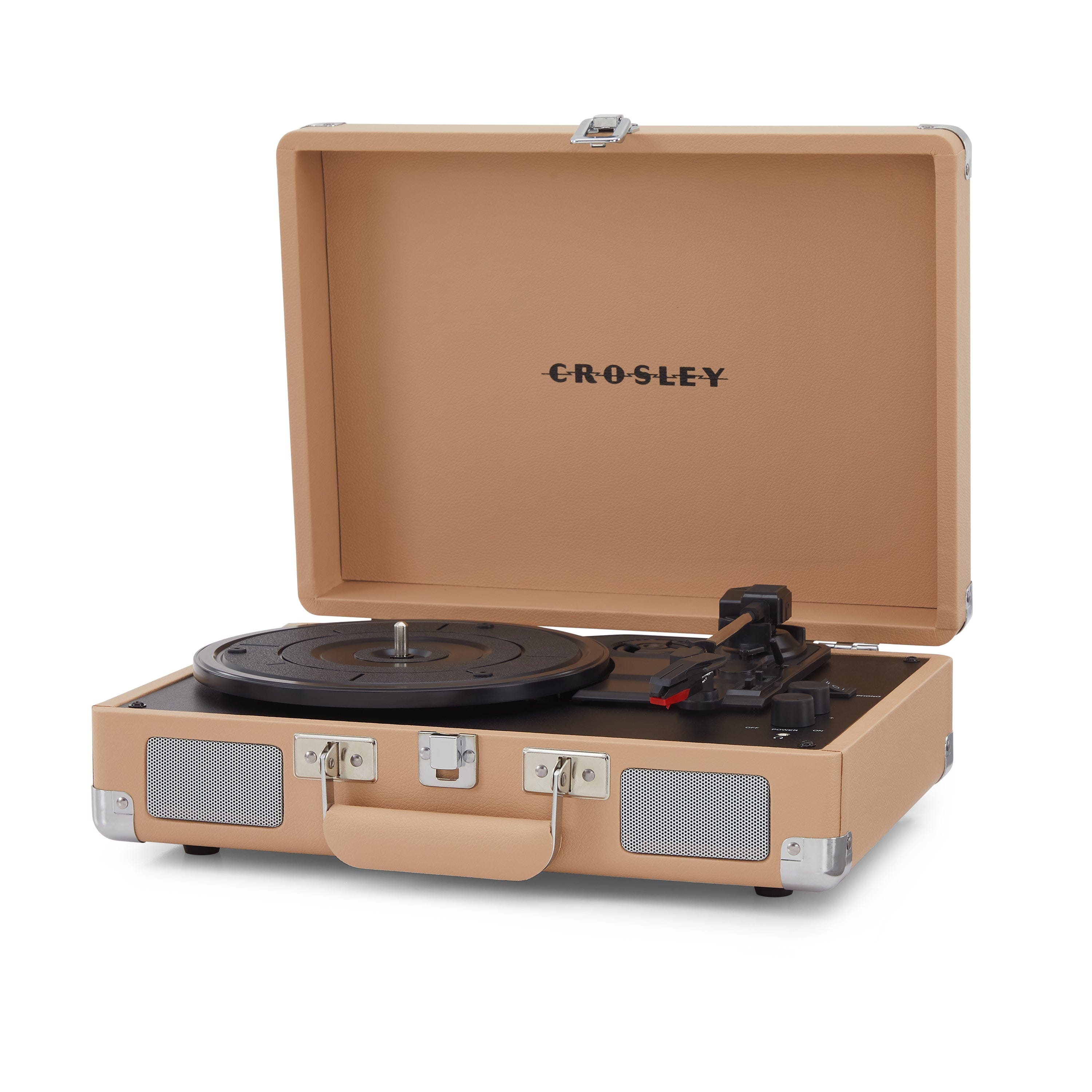 Light Tan - Bluetooth Portable Turntable