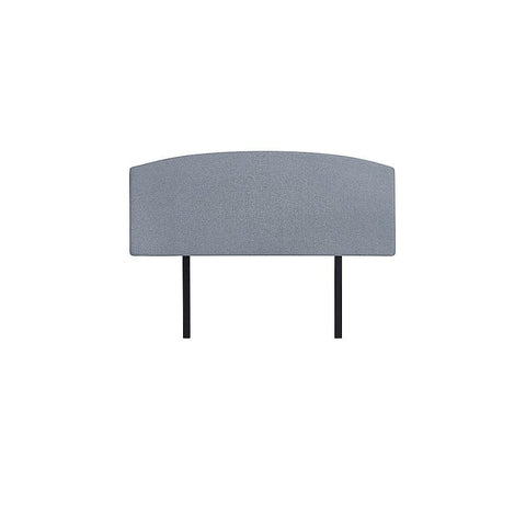 Linen Fabric Double Bed Curved Headboard Bedhead - Berlin Blue