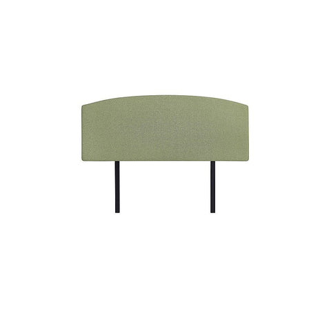 Linen Fabric Double Bed Curved Headboard Bedhead - Olive Green