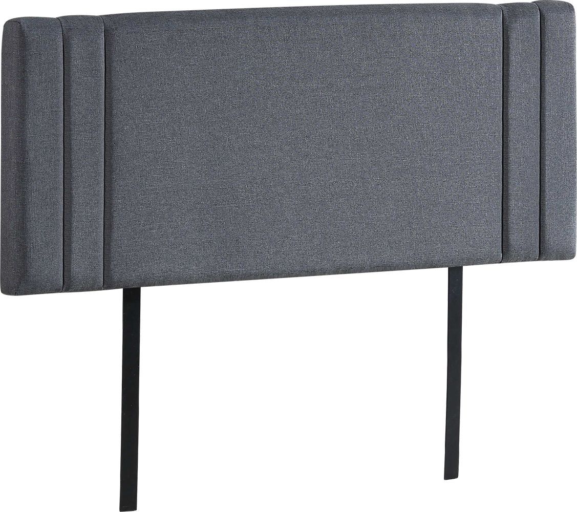 Bedroom Linen Fabric Double Bed Deluxe Headboard Bedhead - Grey