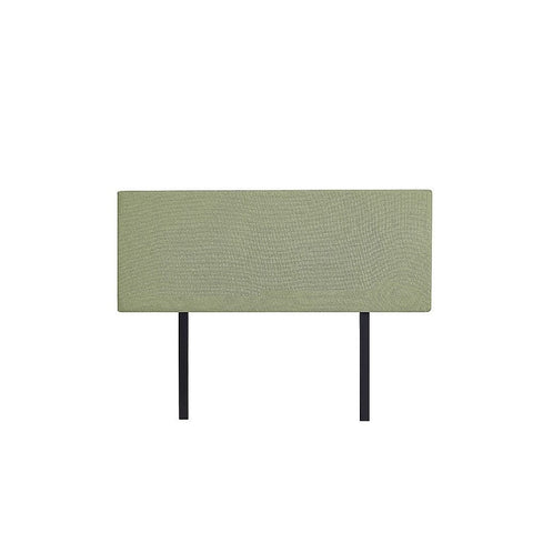 Linen Fabric Double Bed Deluxe Headboard Bedhead - Olive Green