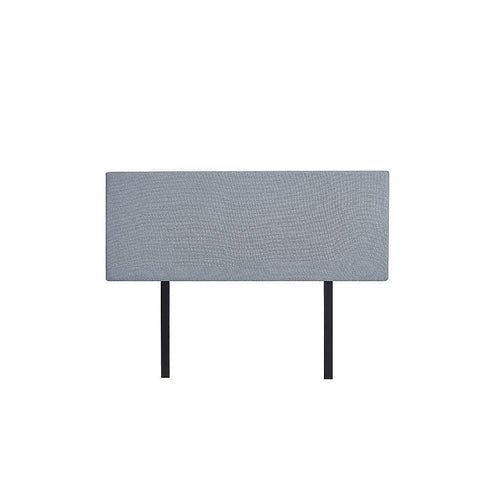 Linen Fabric Queen Bed Deluxe Headboard Bedhead - Berlin Blue