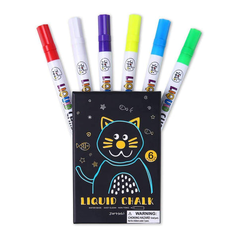 Liquid Chalk Markers -6 Colors