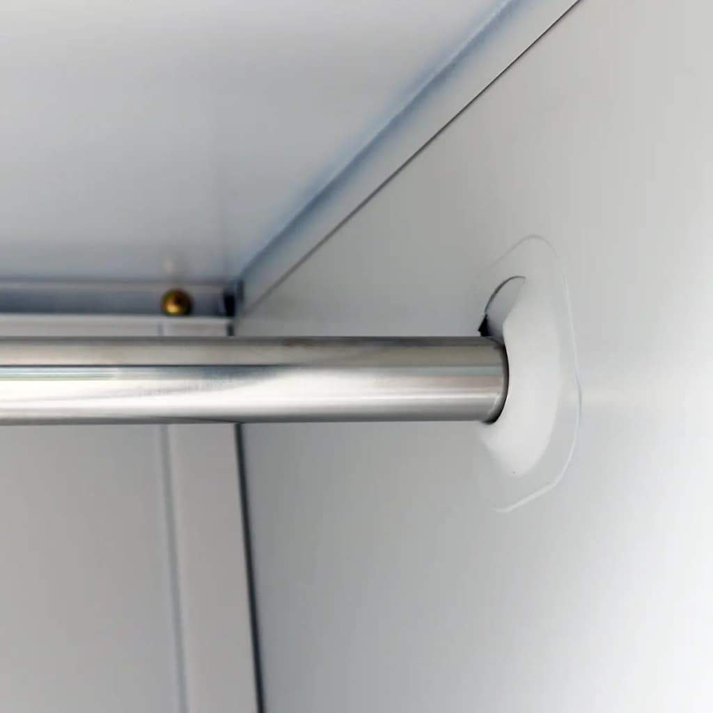 vidaxl50- Locker Cabinet with 3 Compartments Steel 90x45x180 cm Grey