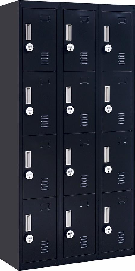 Storage Locker for Office Gym Light Grey-12 Door