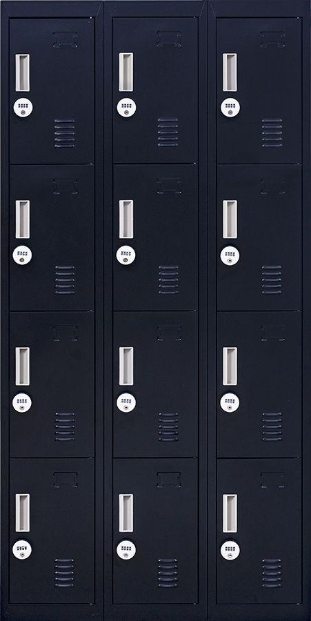 Storage Locker for Office Gym Light Grey-12 Door