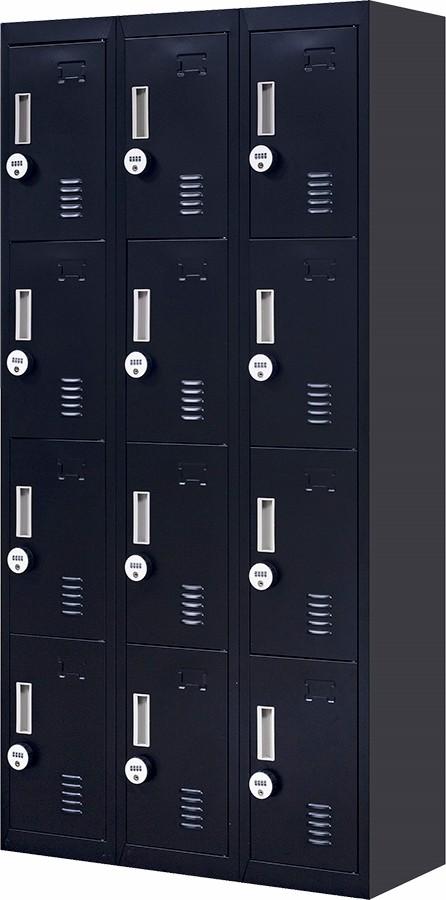 Storage Locker for Office Gym Light Grey-12 Door