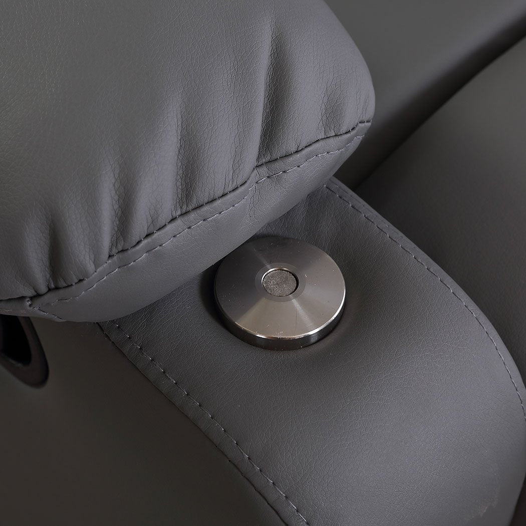 electric massage chair Lounge Sofa Armchair 360 Swivel Grey