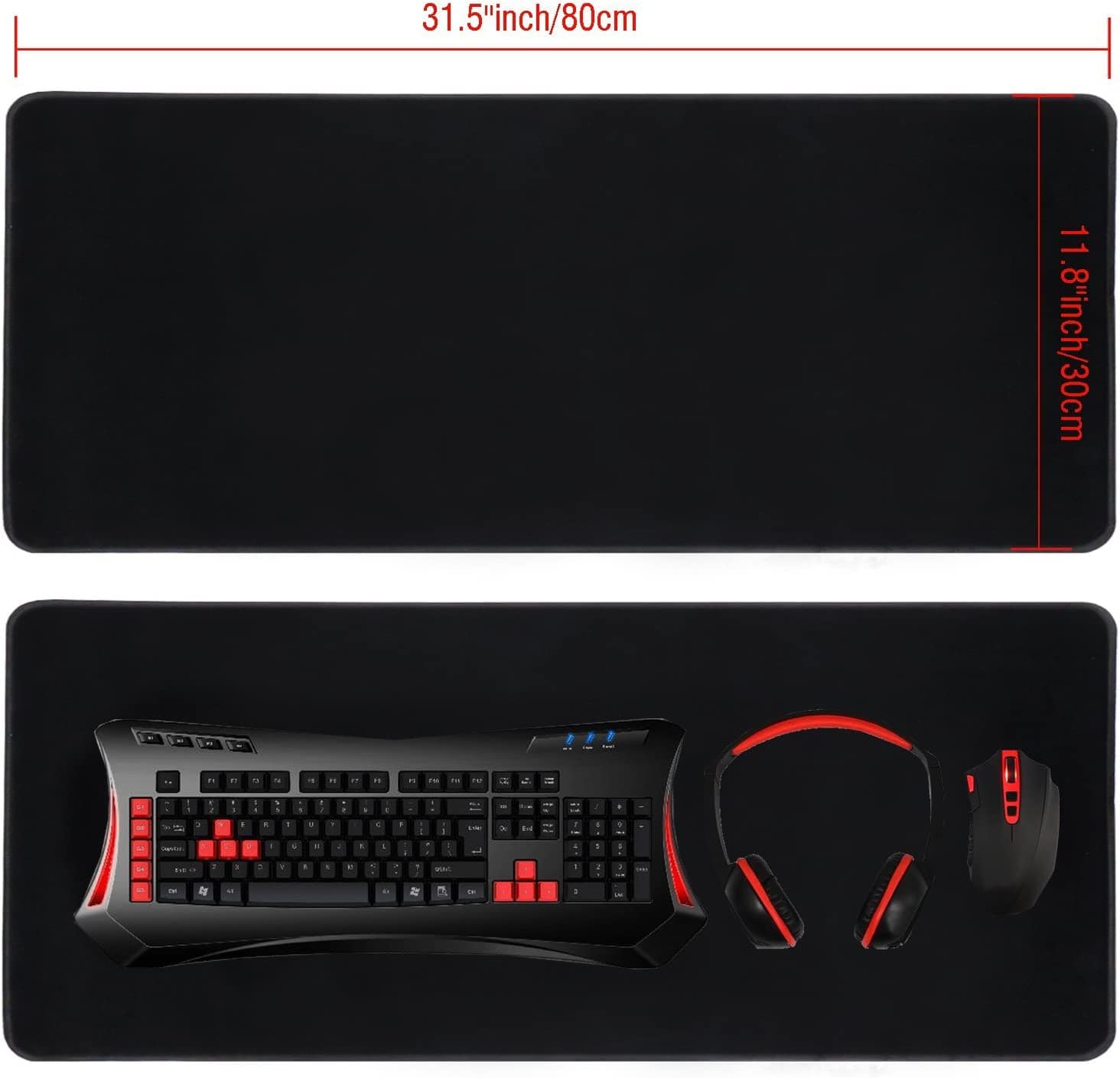 LT Gaming Mouse Pad Non-Slip Rubber Base, Anti-Fraying Stitched Edges Office Working