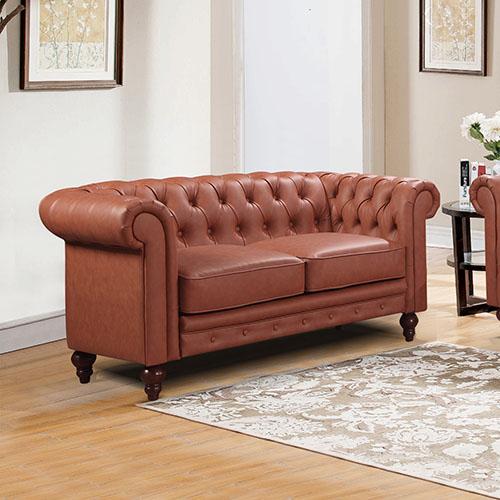 Sofas Luxurious 2 Seater Elegant sofa Brown