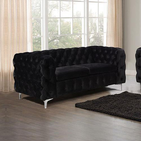 Sofas Luxurious 2 Seater sofa Black