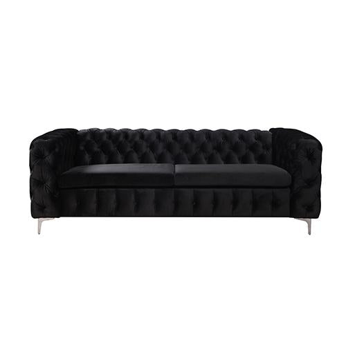 Sofas Luxurious 3 Seater sofa Black