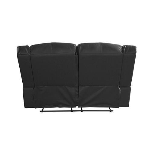 Sofas Luxurious Recliner Pu Leather 2R sofa-Black